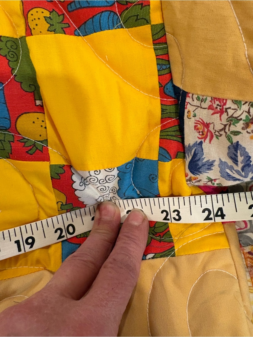 Colorful Patchwork Womans Hooded Jacket, upcycled - Picture 12 of 14